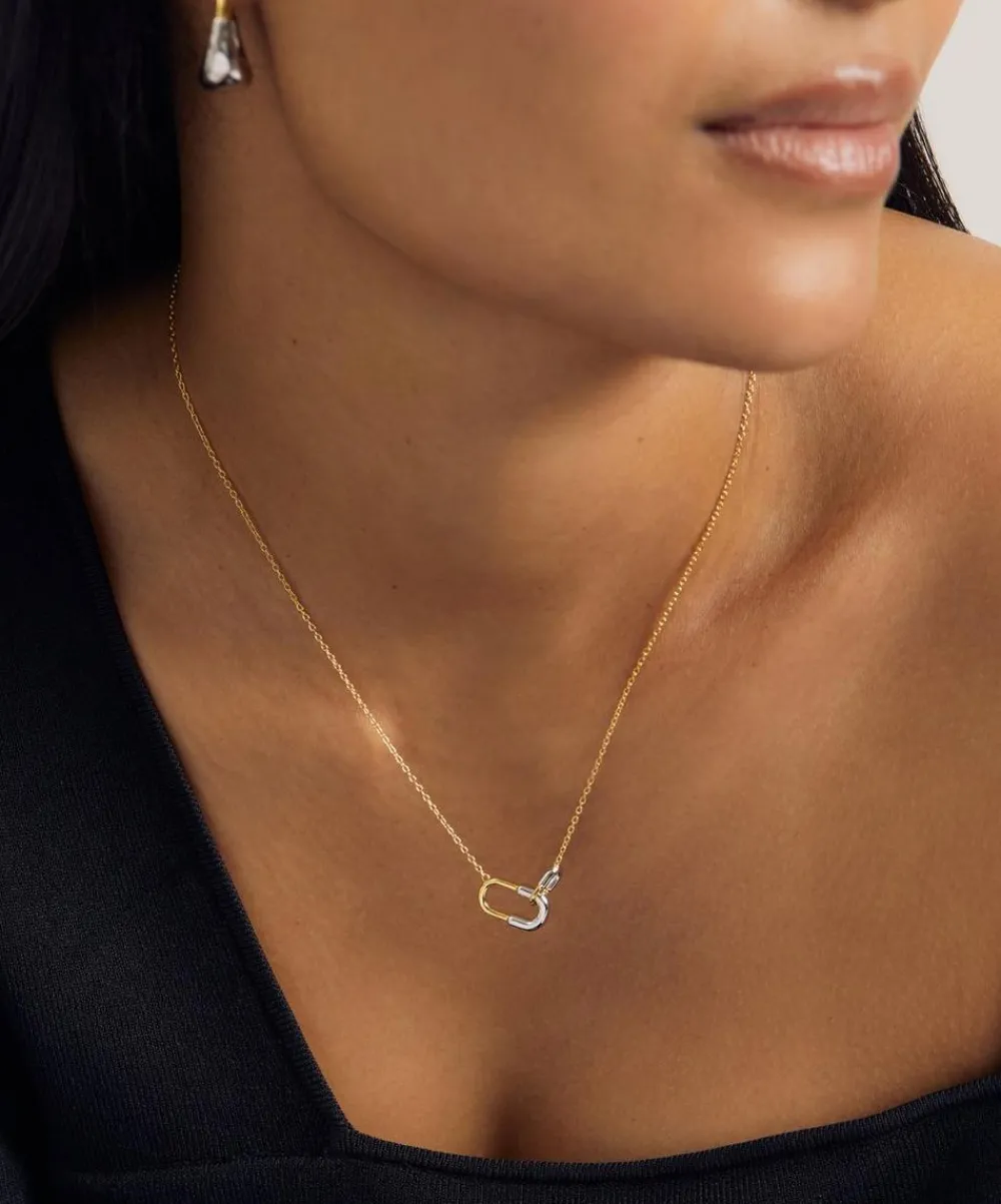 Astley Clarke Necklaces^Mixed Metal Aurora U-Hoop Link Necklace