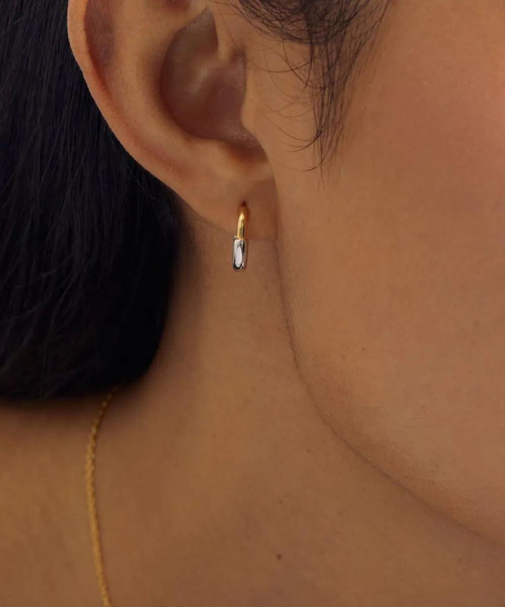 Astley Clarke Earrings^Mixed Metal Aurora U-Hoop Huggie Hoop Earrings
