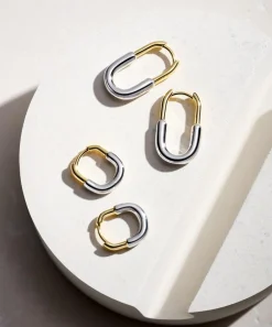 Astley Clarke Earrings^Mixed Metal Aurora U-Hoop Huggie Hoop Earrings