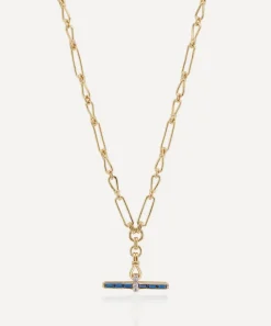 Laura Vann Necklaces^Mixed Metal Jeanie T-Bar Pendant Necklace