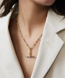 Laura Vann Necklaces^Mixed Metal Jeanie T-Bar Pendant Necklace