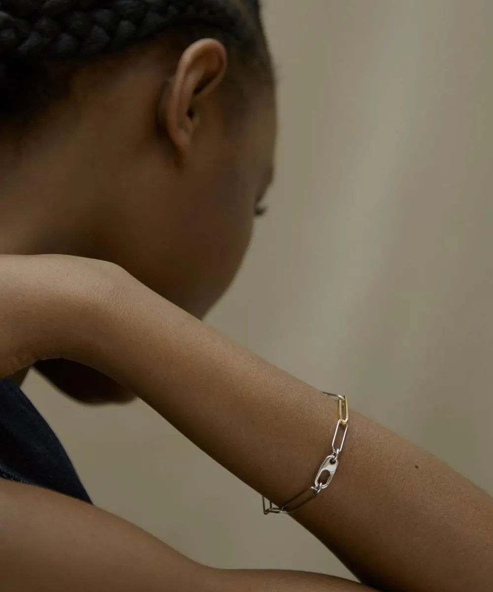Otiumberg Bracelets^Mixed Metal Paperclip Link Chain Bracelet