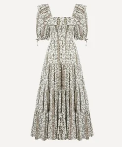 Hill House Home Dresses^Mocha Provencal Floral Corinne Nap Dress