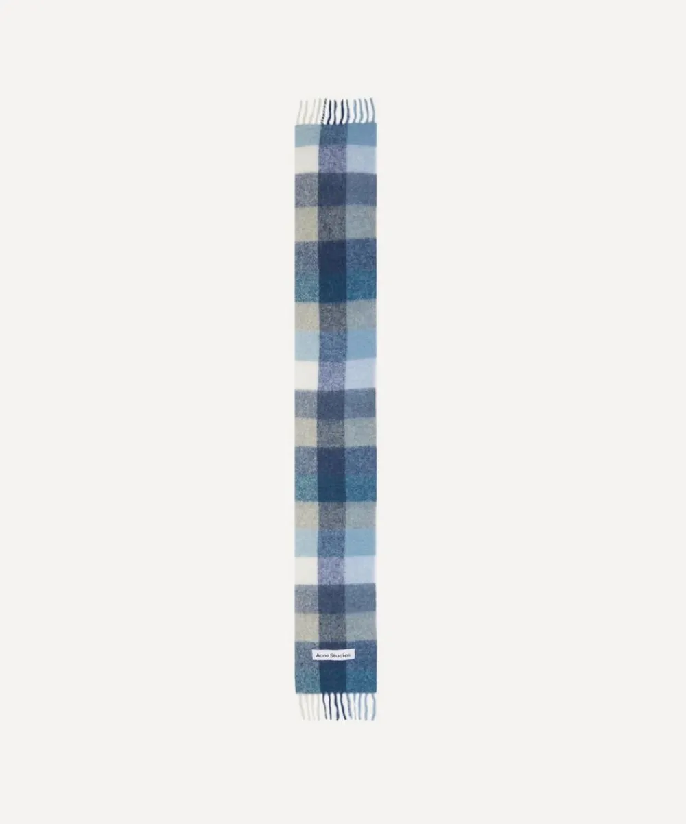 Acne Studios Scarves^Mohair Checked Scarf