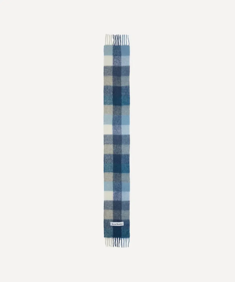 Acne Studios Scarves^Mohair Checked Scarf