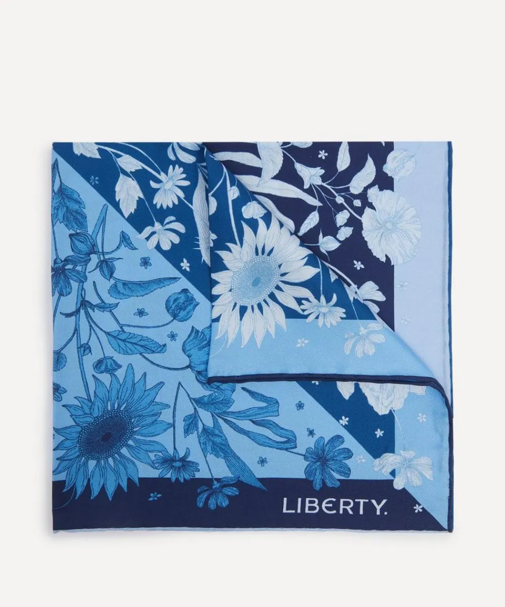 Liberty Pocket Squares^Mono Muse Silk Pocket Square