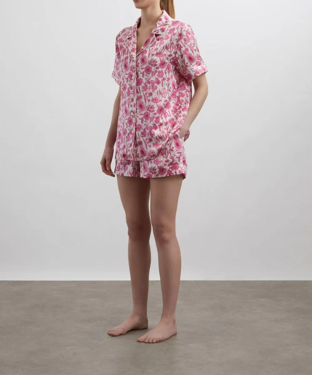 Liberty Sleepwear^Mono Muse Silk-Satin Short Pyjama Set