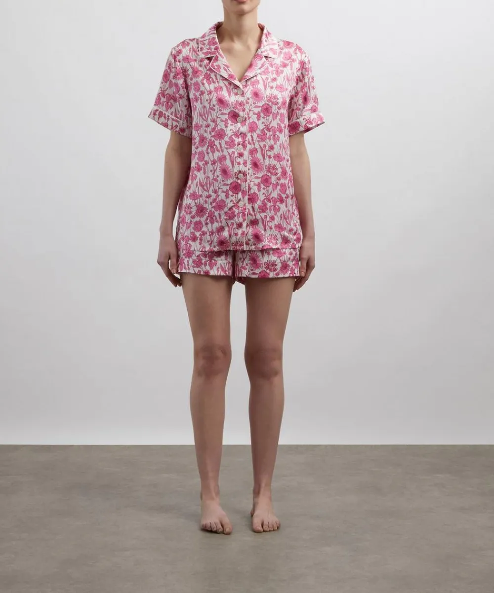 Liberty Sleepwear^Mono Muse Silk-Satin Short Pyjama Set