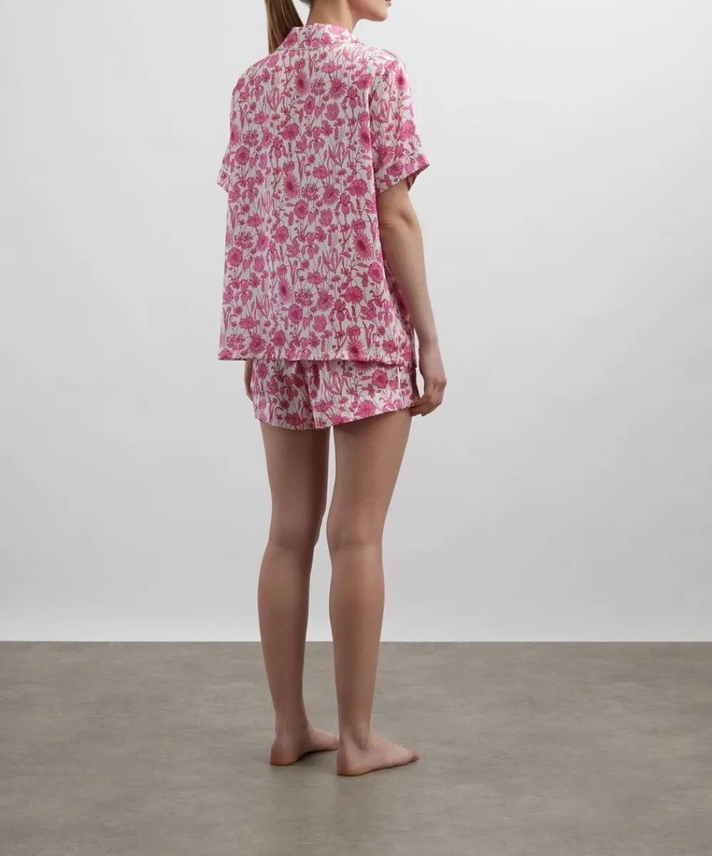Liberty Sleepwear^Mono Muse Silk-Satin Short Pyjama Set