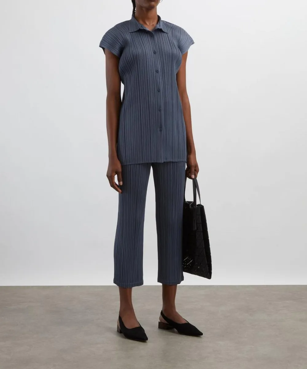 Pleats Please Issey Miyake Trousers & Shorts^MONTHLY COLOURS: MAY Cropped Trousers