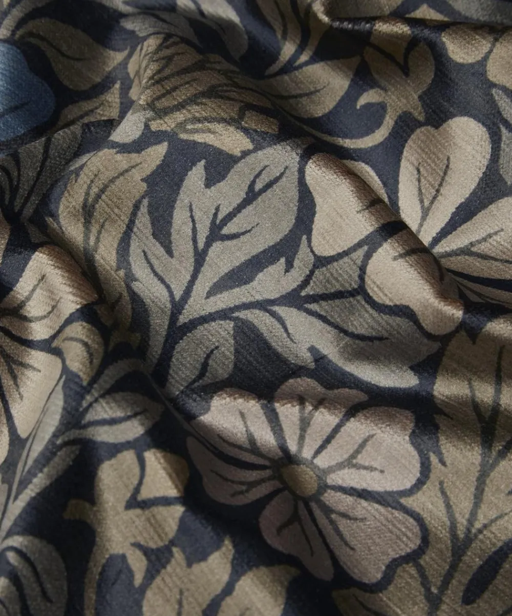 Liberty Interiors Furnishing Fabrics^Moon Garden Vintage Velvet in Lapis