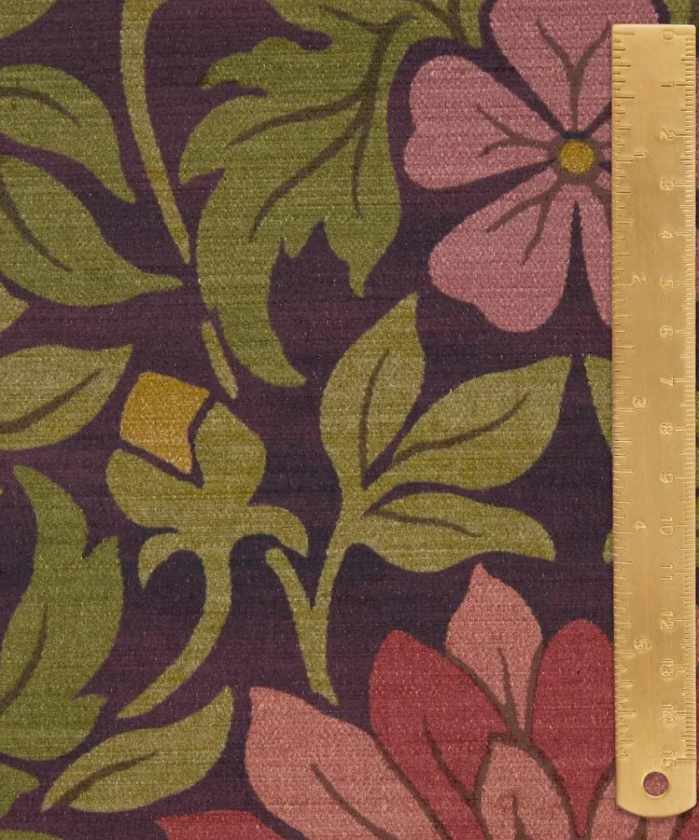 Liberty Interiors Furnishing Fabrics^Moon Garden Vintage Velvet in Dragonfly