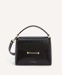 Strathberry Bags^Mosaic Croc-Embossed Leather Top Handle Bag