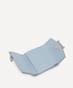 Strathberry Purses & Pouches^Mosaic Trifold Dusky Blue Leather Wallet