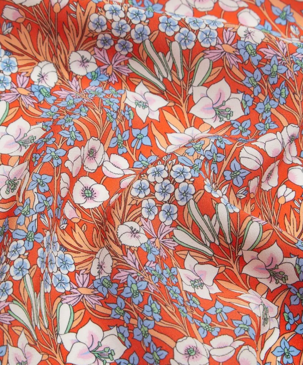 Liberty Fabrics Classic Silks|Crepe De Chine^Mountain Primrose Crepe de Chine