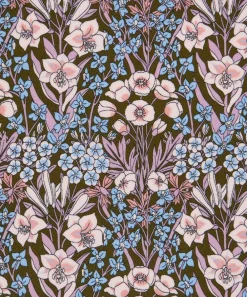 Liberty Fabrics Classic Silks|Crepe De Chine^Mountain Primrose Crepe de Chine