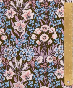 Liberty Fabrics Classic Silks|Crepe De Chine^Mountain Primrose Crepe de Chine