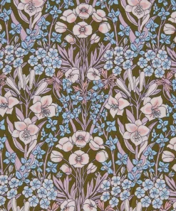 Liberty Fabrics Classic Silks|Silk Satin^Mountain Primrose Silk Satin