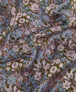 Liberty Fabrics Classic Silks|Silk Satin^Mountain Primrose Silk Satin