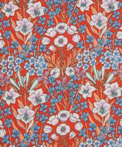 Liberty Fabrics Classic Silks|Silk Satin^Mountain Primrose Silk Satin
