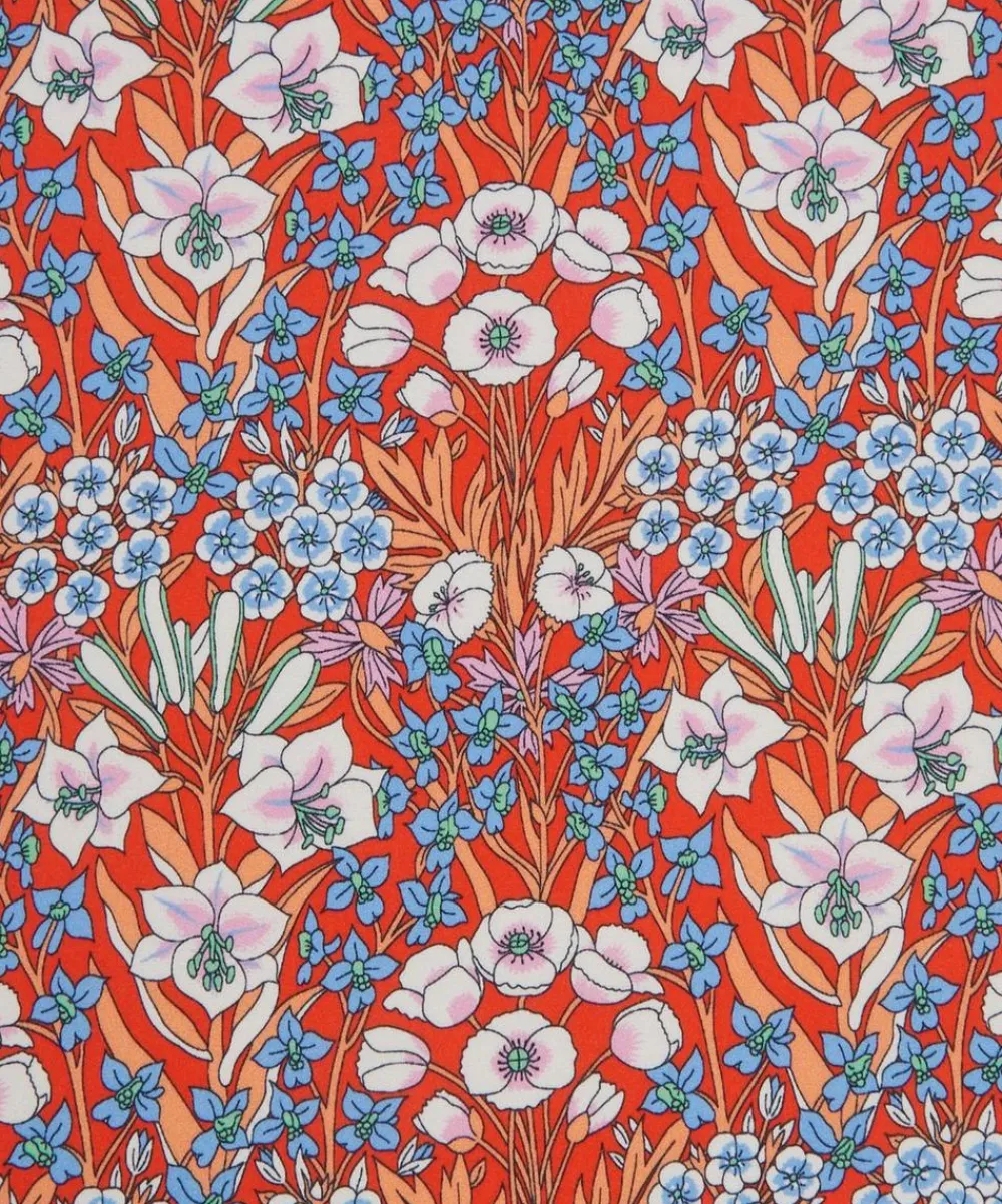 Liberty Fabrics Classic Silks|Silk Satin^Mountain Primrose Silk Satin