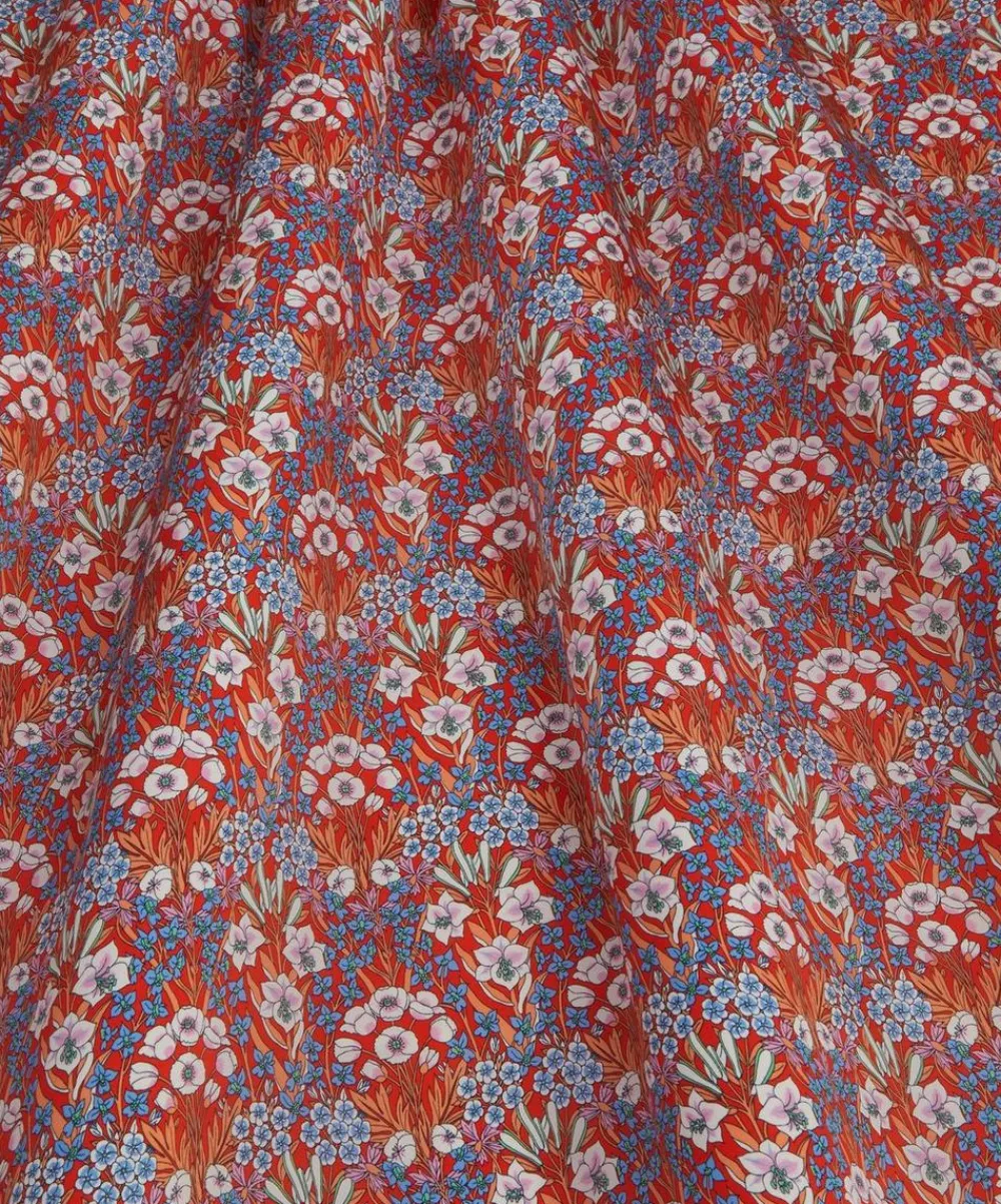 Liberty Fabrics Classic Silks|Silk Satin^Mountain Primrose Silk Satin