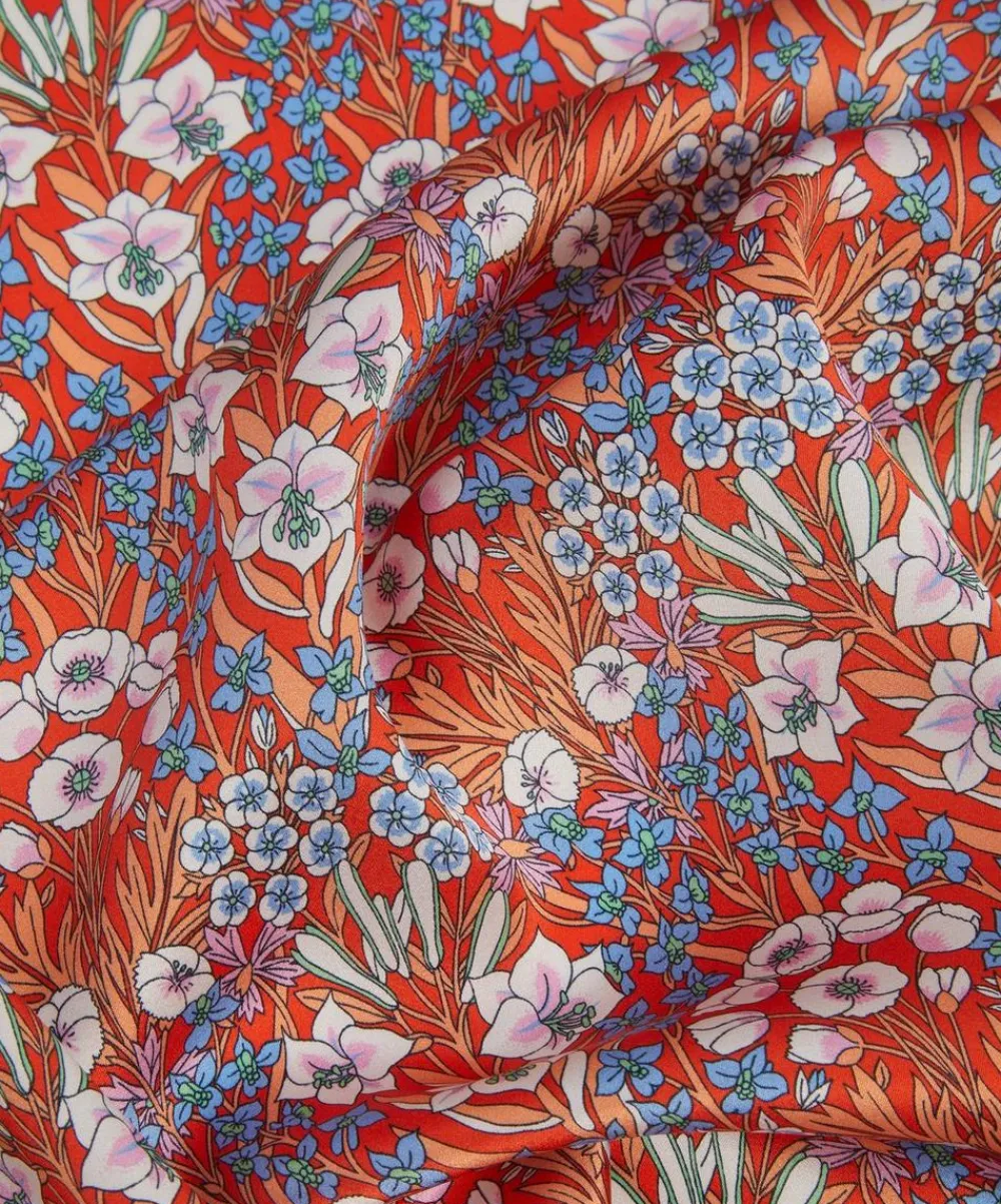 Liberty Fabrics Classic Silks|Silk Satin^Mountain Primrose Silk Satin