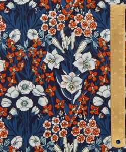 Liberty Fabrics Classic Silks|Silk Satin^Mountain Primrose Silk Satin