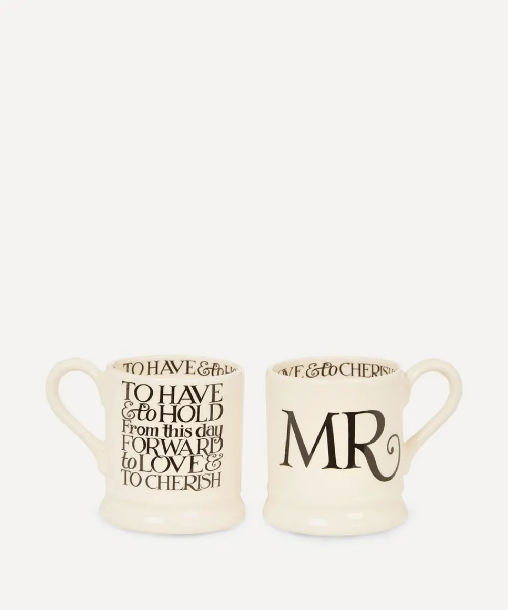Emma Bridgewater Mugs^Mr. and Mr. Half Pint Mugs Set of Two