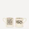 Emma Bridgewater Mugs^Mrs and Mrs Half Pint Mugs