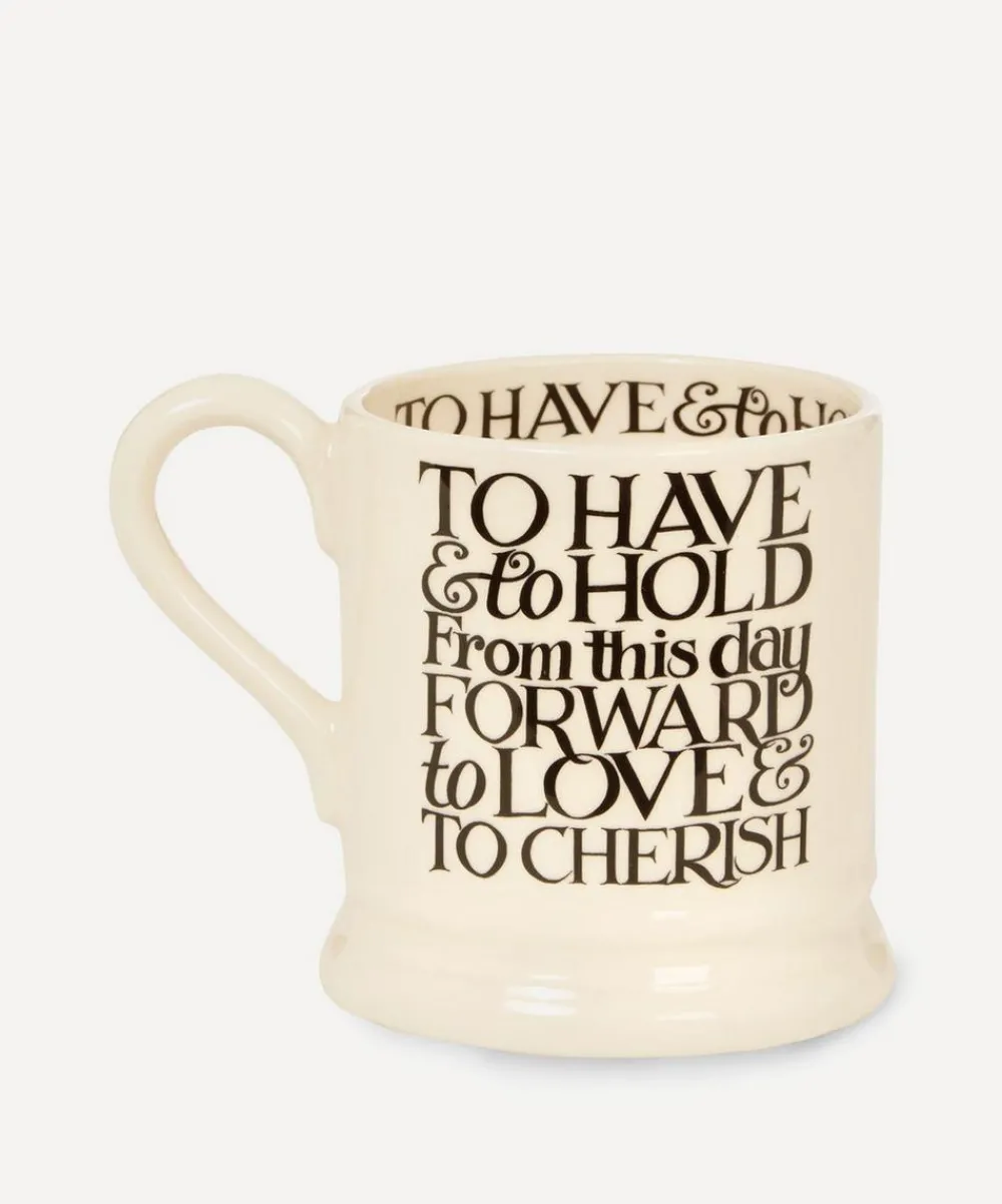 Emma Bridgewater Mugs^Mrs and Mrs Half Pint Mugs