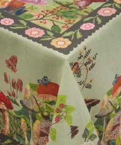 Avenida Home Tableware^Mushrooms Large 300x150cm Linen Tablecloth