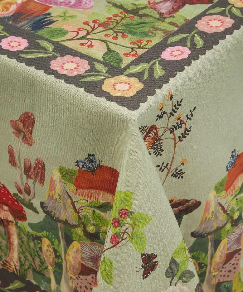 Avenida Home Tableware^Mushrooms Large 300x150cm Linen Tablecloth