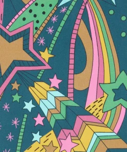 Liberty Fabrics Silk Satin^My Grown Up Star Silk Satin