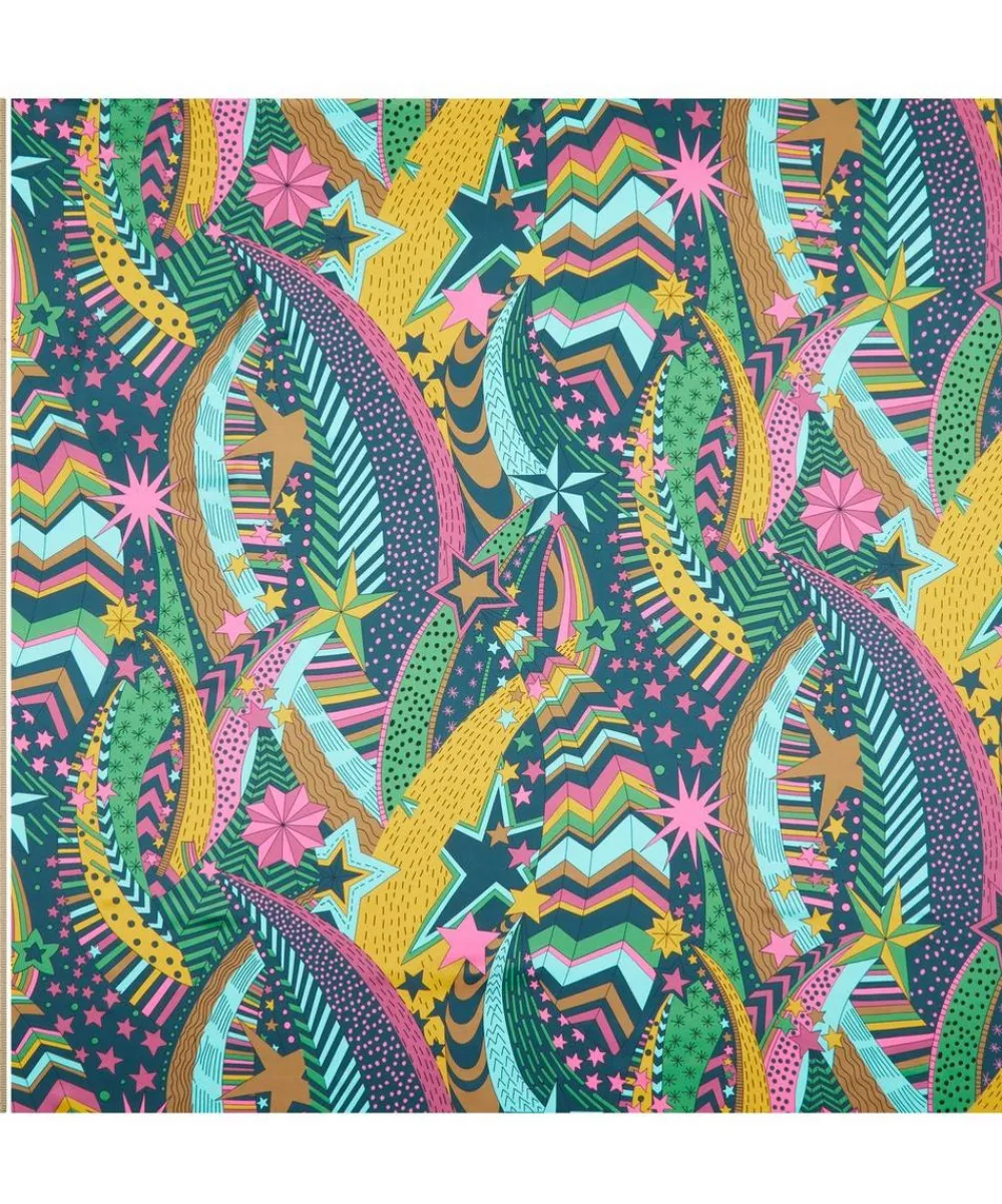 Liberty Fabrics Silk Satin^My Grown Up Star Silk Satin