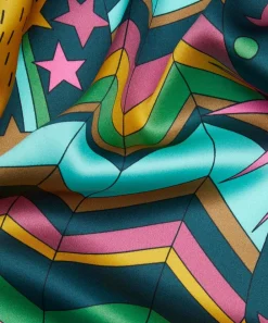 Liberty Fabrics Silk Satin^My Grown Up Star Silk Satin