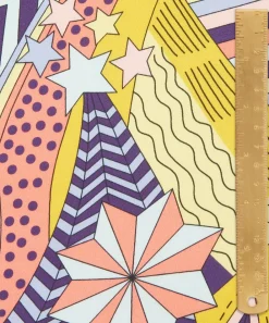 Liberty Fabrics Silk Satin^My Grown Up Star Silk Satin