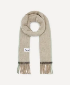 Acne Studios Scarves^Narrow Wool-Mohair Scarf