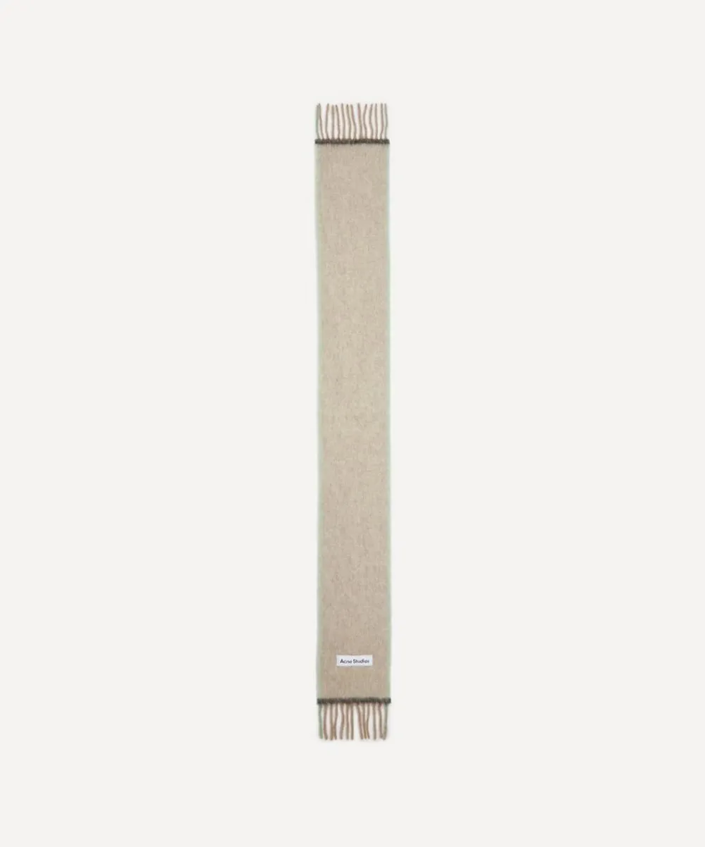 Acne Studios Scarves^Narrow Wool-Mohair Scarf