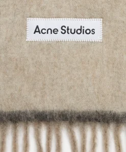 Acne Studios Scarves^Narrow Wool-Mohair Scarf