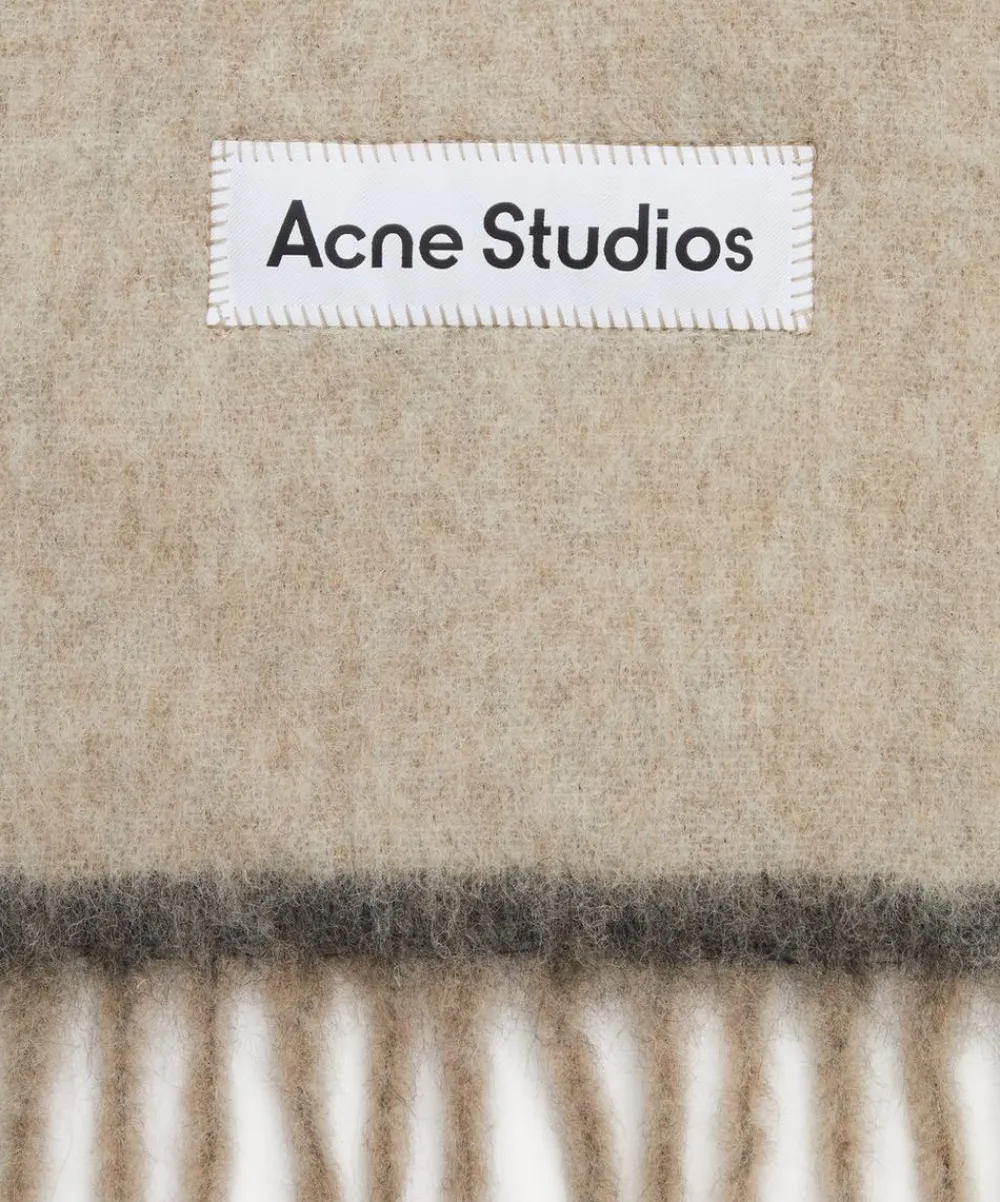 Acne Studios Scarves^Narrow Wool-Mohair Scarf