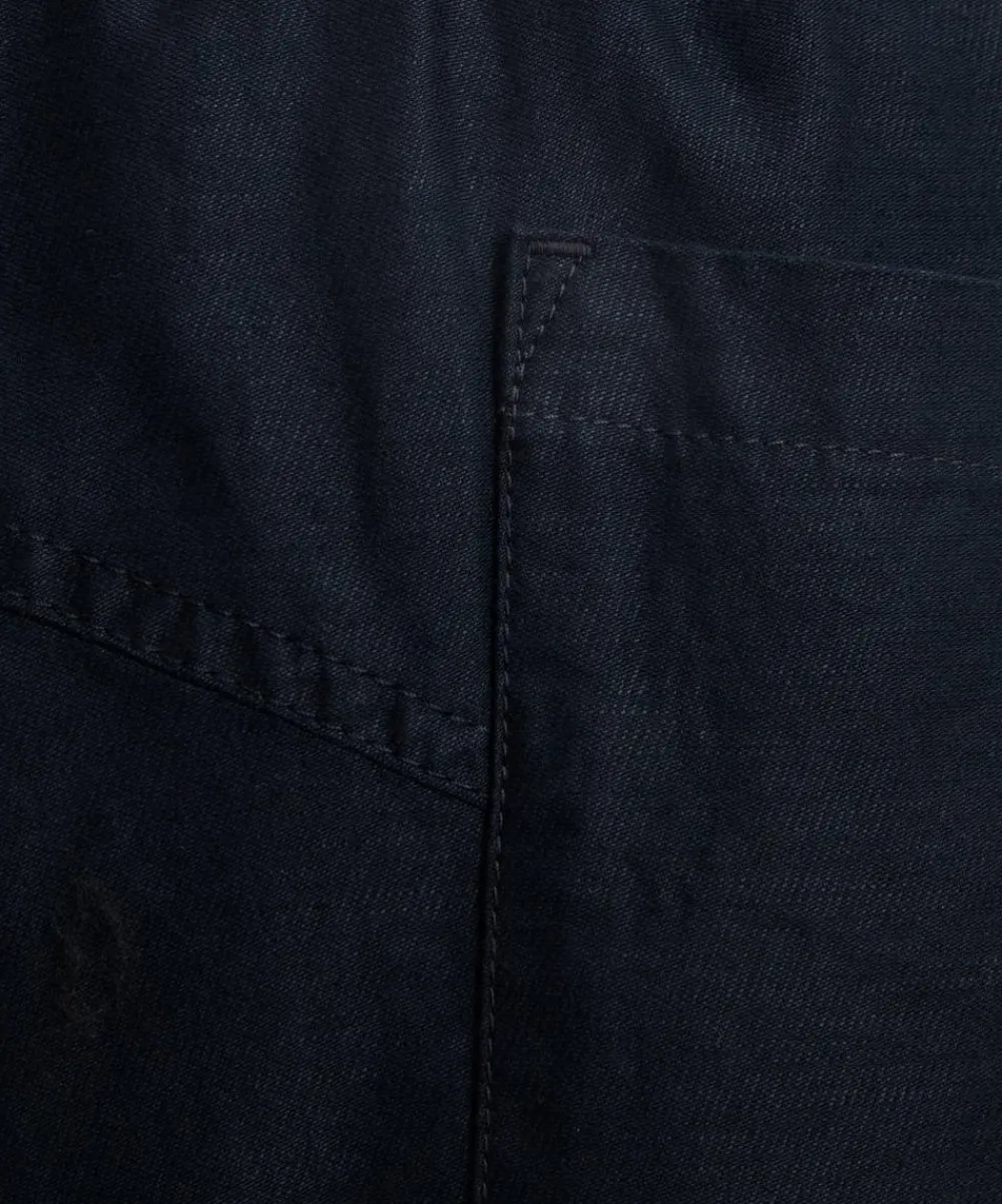 YMC Shirts^Navy Alva Cotton-Linen Moleskin Trousers