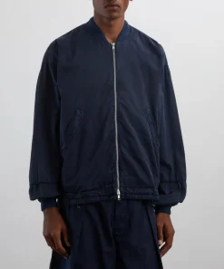 YMC Coats & Jackets^Navy Basement Bomber Jacket
