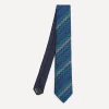 Missoni Ties^Navy Blue Chevron Zig-Zag Silk Tie