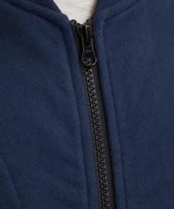Adsum Coats & Jackets^Navy Cotton Fleece Vest