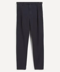 Barena Trousers^Navy Masco Cotton Trousers
