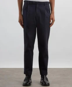 Barena Trousers^Navy Masco Cotton Trousers