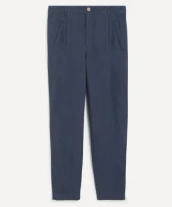 Folk Trousers^Navy Mini Stripe Assembly Trousers