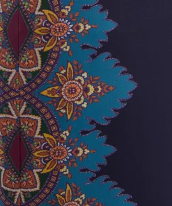 Etro Trousers & Shorts^Navy Paisley Silk Trousers