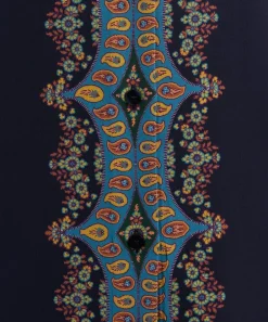 Etro Tops^Navy Placed Paisley Silk Shirt